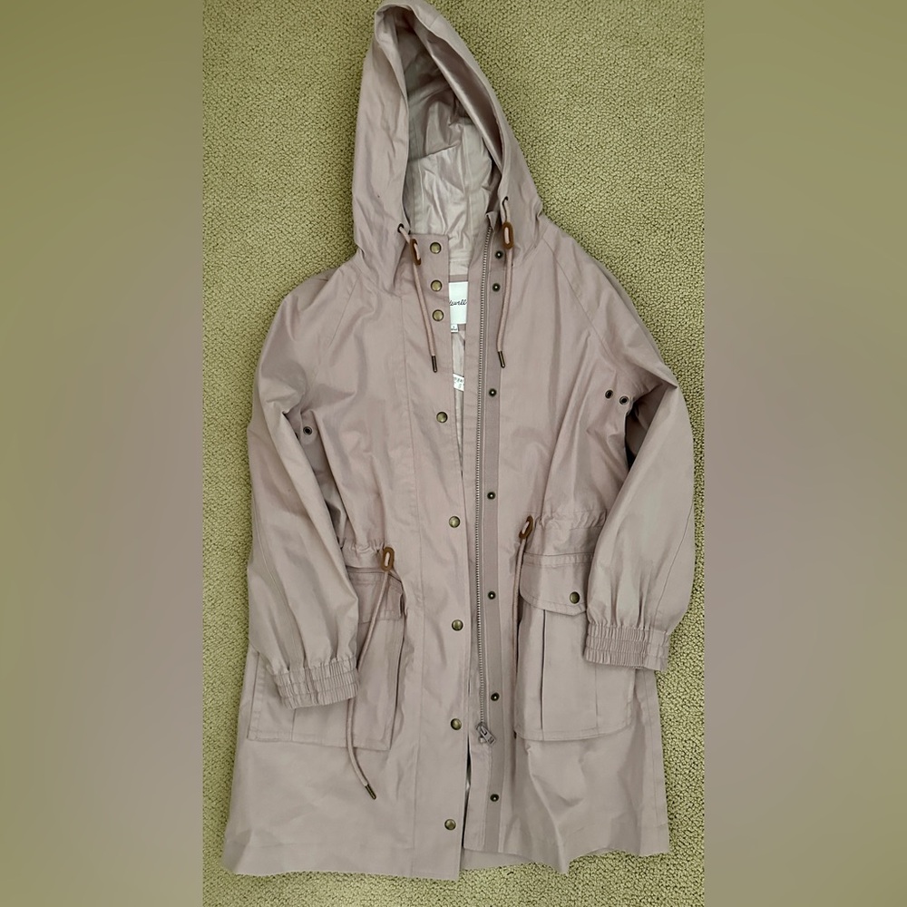 Madewell Utility Jacket in LIGHT MAUVE NWT